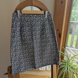 🍄 Vintage - Light blue floral skirt